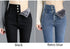 Warm High-Waist Fleece-Lined Skinny Jeans for Women - Perfect for Casual Fall Outfits and Stylish Pencil Pants Looks