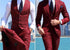 Elegant Slim Fit Wedding Tuxedo Suit Set for Men 3 Pieces Groomsmen Formal Business