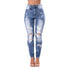 Fashion High Waist Skinny Ripped Jeans for Women S-3XL