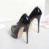 Red Patent Leather Round Toe Super High Heels Party Pumps Woman