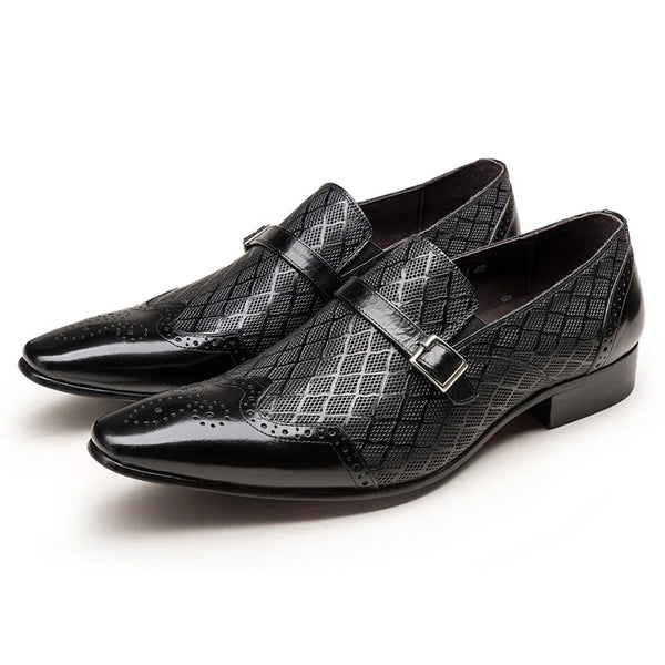 Elegant Patent Leather Oxford Loafers for Men - Versatile Dress Shoes for Weddings and Office Occasions - Comfortable Slip-On Style with Pointed Toe Design