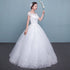 Customize Embroidery Wedding Dress Lace Up Bride Plus Size Ball Gowns