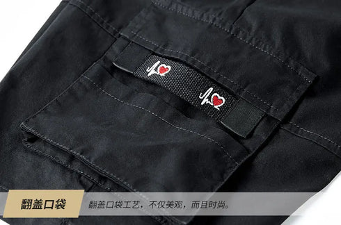 Men's Cargo Shorts Combat Plus Big Size Capris for Summer