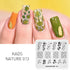 Nature-Inspired Nail Art Stamping Plate Set with Butterfly and Mountain Range Designs for DIY Manicure Enthusiasts