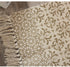 Ethnic Style Woven Linen Cotton Rectangle Rug Mat for Living Room and Bedroom Foot Pad