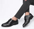 Elegant Handmade Italian Style Retro Leather Oxfords for Men - Perfect Formal Business and Party Footwear in Big Sizes