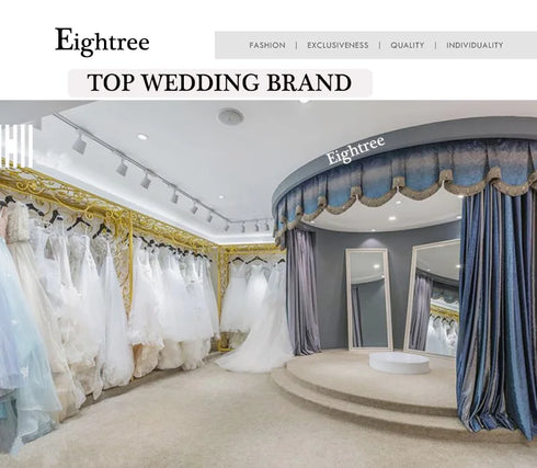 Elegant A-Line Wedding Dresses Strapless Appliques Satin Bridal Gowns