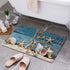 Cartoon Camper Bathroom Doormat Absorbent Indoor Rug Anti-Slip Decorative Floor Mat
