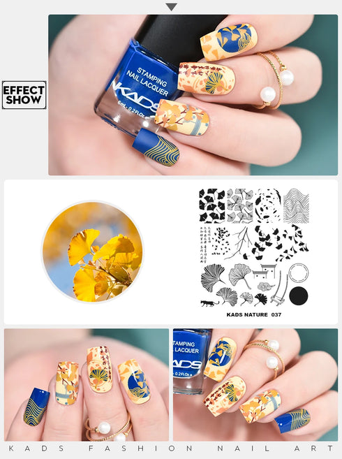 Nature-Inspired Nail Art Stamping Plate Set with Butterfly and Mountain Range Designs for DIY Manicure Enthusiasts