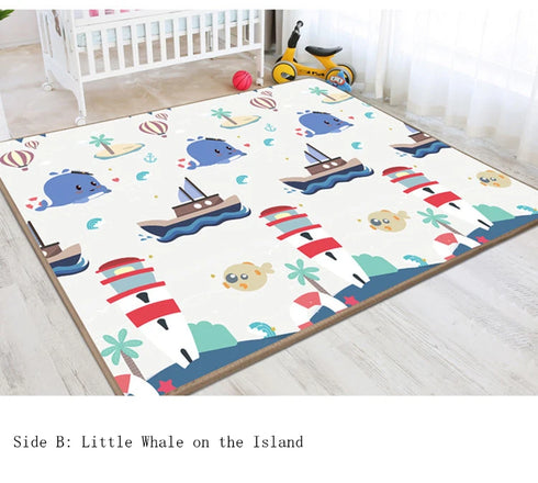 Baby Play Mat Waterproof Soft Floor Playmat Foldable Crawling Carpet Educational Activity Rug