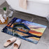 Cartoon Camper Bathroom Doormat Absorbent Indoor Rug Anti-Slip Decorative Floor Mat