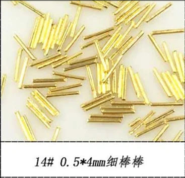 500pcs Metal Nail Art Decorations - Japan Korea Alloy Rivets, Studs, and DIY Accessories for Creative Designs