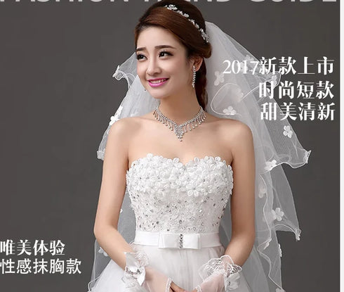 Ivory Short Knee Length Fairy Wedding Dress for Parties