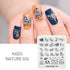 Nature-Inspired Nail Art Stamping Plate Set with Butterfly and Mountain Range Designs for DIY Manicure Enthusiasts