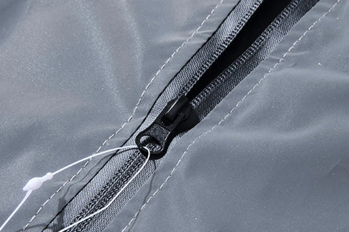 Reflective Windbreaker Jackets for Men - Waterproof Hooded Zipper Coats Perfect for Hip Hop Dancers and Casual Outfits