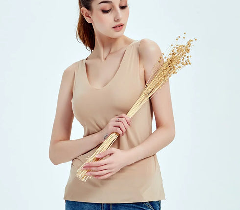 Plus Size 5XL Seamless Summer Camisole Tank Tops for Women - Comfortable Ice Silk Crop Tops in Solid Colors, Breathable Fashion Essentials