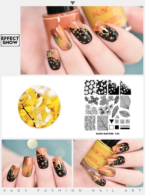 Nature-Inspired Nail Art Stamping Plate Set with Butterfly and Mountain Range Designs for DIY Manicure Enthusiasts