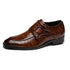 Crocodile Grain Leather Business Shoes for Men - Formal and Casual Wear