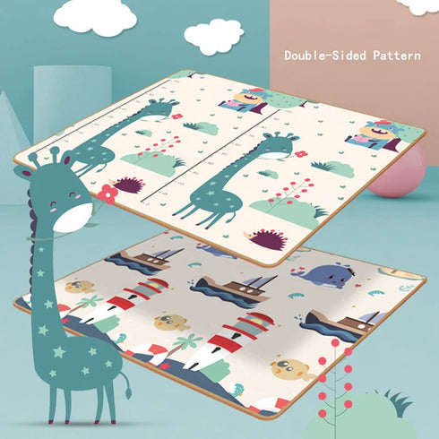 Baby Play Mat Waterproof Soft Floor Playmat Foldable Crawling Carpet Educational Activity Rug