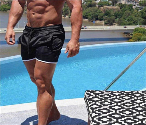 Men Shorts Fitness Beach Sports Shorts Summer Workout Jogger