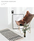 Ethnic Style Woven Linen Cotton Rectangle Rug Mat for Living Room and Bedroom Foot Pad