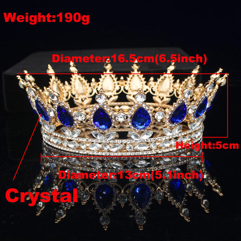 Elegant Crystal Tiara and Crown Hair Accessories for Weddings and Pageants