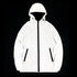 Reflective Windbreaker Jackets for Men - Waterproof Hooded Zipper Coats Perfect for Hip Hop Dancers and Casual Outfits