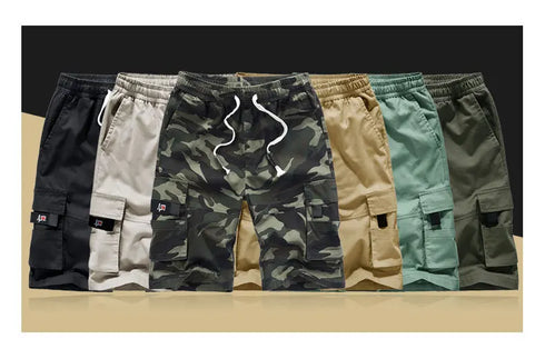 Men's Cargo Shorts Combat Plus Big Size Capris for Summer