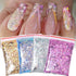 Irregular Glass Nail Glitter Flakes and Sparkly Sequins for 3D Nail Art Decoration – Perfect for Fall Season Nails DIY Manicure