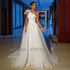Charming One Shoulder A Line Wedding Gowns Big Bow Ruched Long Train Bridal Dresses