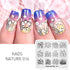 Nature-Inspired Nail Art Stamping Plate Set with Butterfly and Mountain Range Designs for DIY Manicure Enthusiasts