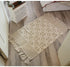 Ethnic Style Woven Linen Cotton Rectangle Rug Mat for Living Room and Bedroom Foot Pad