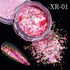 Sparkly Chameleon Nail Glitter Flakes - Irregular Gradient Sequins Powder for Gel Polish Nail Manicure Decoration and DIY Charms