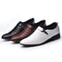 Elegant Men's Dress Shoes - Premium Business Leather Lace-up Brogue Footwear for Formal Events and Weddings