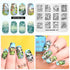 Nature-Inspired Nail Art Stamping Plate Set with Butterfly and Mountain Range Designs for DIY Manicure Enthusiasts