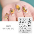 Nature-Inspired Nail Art Stamping Plate Set with Butterfly and Mountain Range Designs for DIY Manicure Enthusiasts