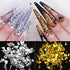 Irregular Glass Nail Glitter Flakes and Sparkly Sequins for 3D Nail Art Decoration – Perfect for Fall Season Nails DIY Manicure