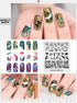 Nature-Inspired Nail Art Stamping Plate Set with Butterfly and Mountain Range Designs for DIY Manicure Enthusiasts