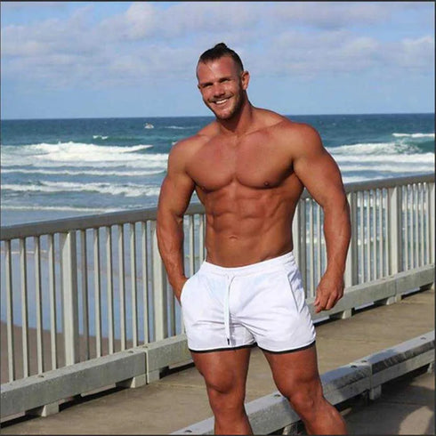 Men Shorts Fitness Beach Sports Shorts Summer Workout Jogger
