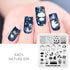 Nature-Inspired Nail Art Stamping Plate Set with Butterfly and Mountain Range Designs for DIY Manicure Enthusiasts