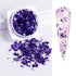 Sparkly Chameleon Nail Glitter Flakes - Irregular Gradient Sequins Powder for Gel Polish Nail Manicure Decoration and DIY Charms