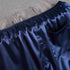 Men Elastic Waist Silk Satin Pajamas Shorts Nightwear Bottoms