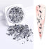 Sparkly Chameleon Nail Glitter Flakes - Irregular Gradient Sequins Powder for Gel Polish Nail Manicure Decoration and DIY Charms