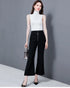 Sleeveless Lace Turtleneck Tank Tops For Women Summer Casual Korean Tees