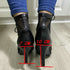 Sexy High Heels Hollow Mesh Sandals for Summer Fashion Comfort Peep Toe Stilettos Jazz Dance Female Shoes Plus Size