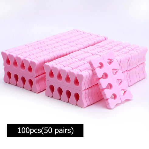 Ultimate Nail Art Foam Toe Separators for Manicure and Pedicure - Soft Sponge Finger Coating Tools in Bulk (100/200/400 Pieces)