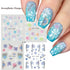 Winter Wonderland Nail Art Stickers with Snowflakes, Cute Santa, Snowman, and Winter Birds for Festive Manicure Decoration - 4pcs Set of Water Transfer Sliders and Temporary Tattoos