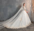 Off The Shoulder Half Sleeve Wedding Dress Lace Applique Plus Size Ball Gown Customized