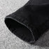 Men's Slim Fit Patchwork Stretch Denim Jeans - Ripped Streetwear Pencil Pants