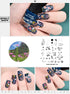 Nature-Inspired Nail Art Stamping Plate Set with Butterfly and Mountain Range Designs for DIY Manicure Enthusiasts